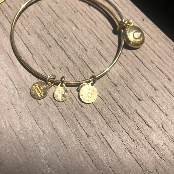 Alex & Ani Goldtone Silvertone Bracelet charm Lot - Picture 7 of 10